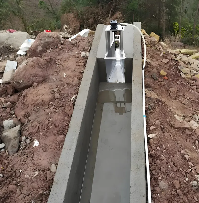 débitmètre à canal ouvert Open channel flow meter