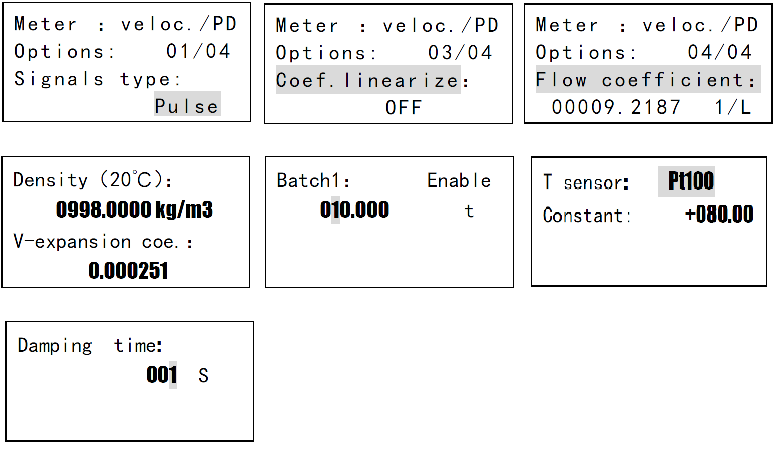 Parameter setting: AJ-D Series Batch Controller