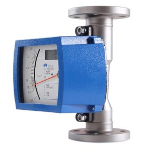Variable area flow meter for industrial water flow measurement
