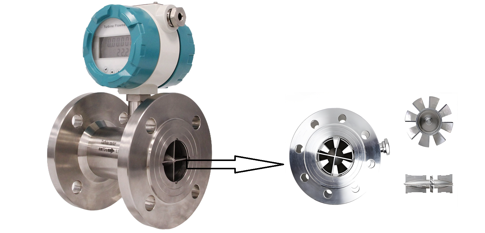 débitmètre à turbine pour huile turbine flow meter for oil