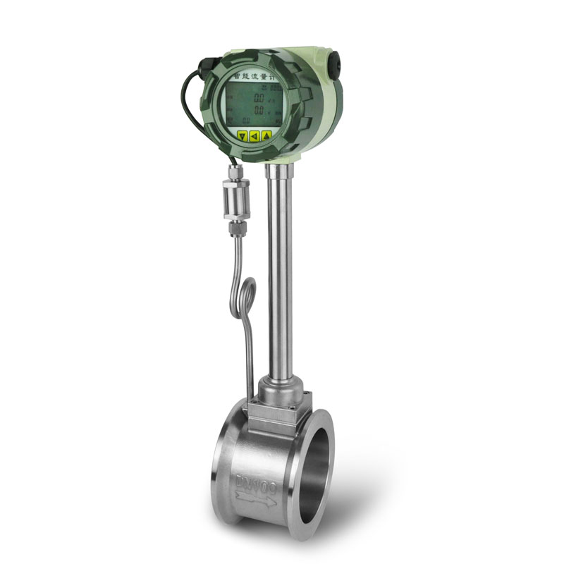 Vortex flow meter for O2 gas